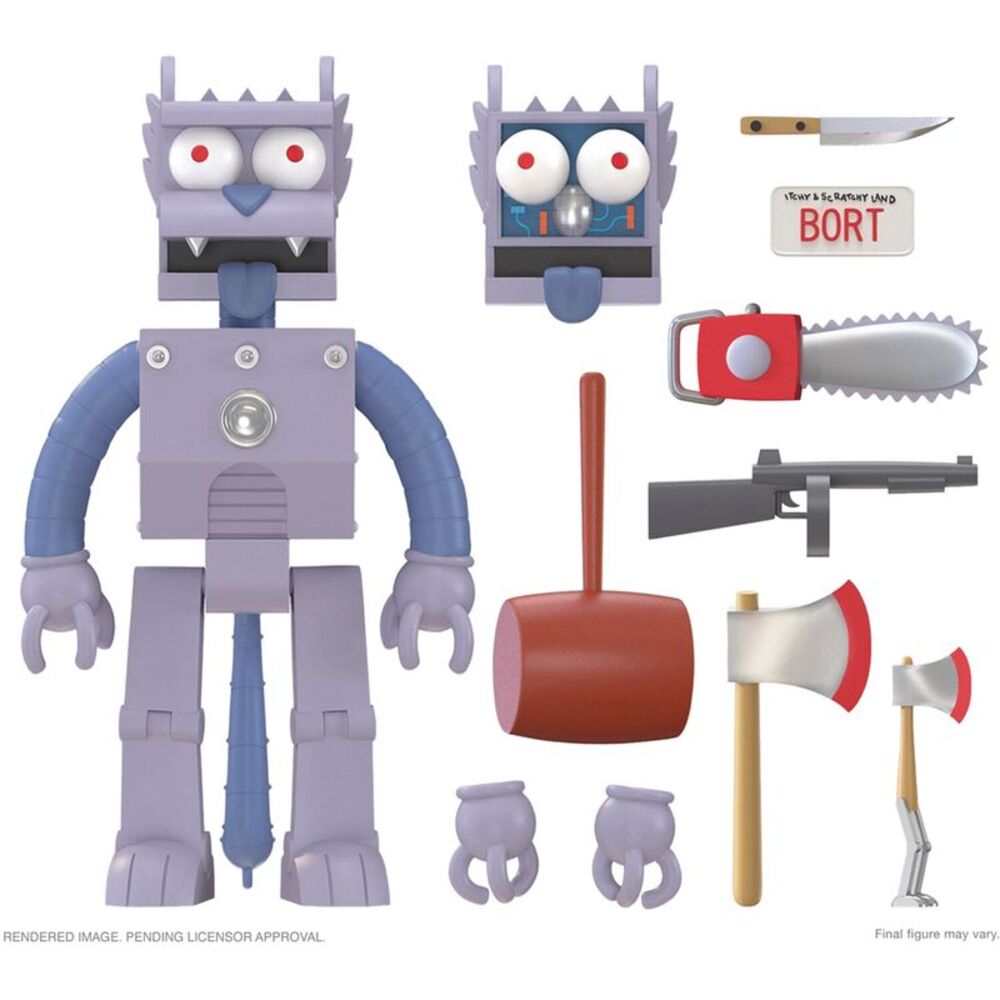 Super7 - The Simpsons ULTIMATES! Wave 1 - Robot Scratchy  COLLECTIBLES